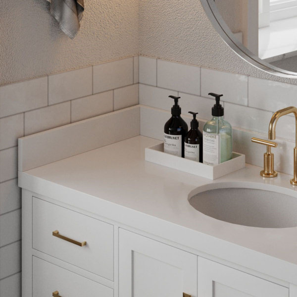 Ebern Designs Ariel Vanity Top Sidesplash & Reviews Wayfair